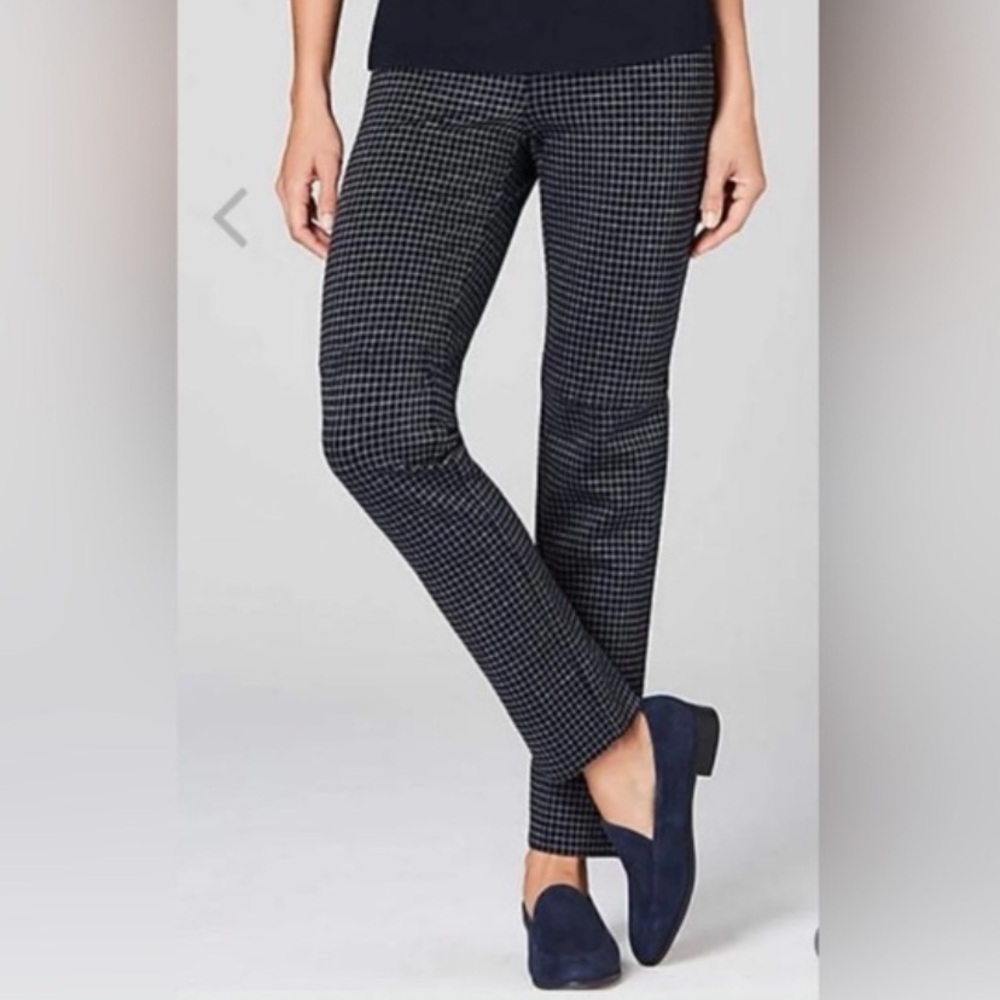 J. Jill Ponte Slim Leg Pull On Cropped Pants, Size L